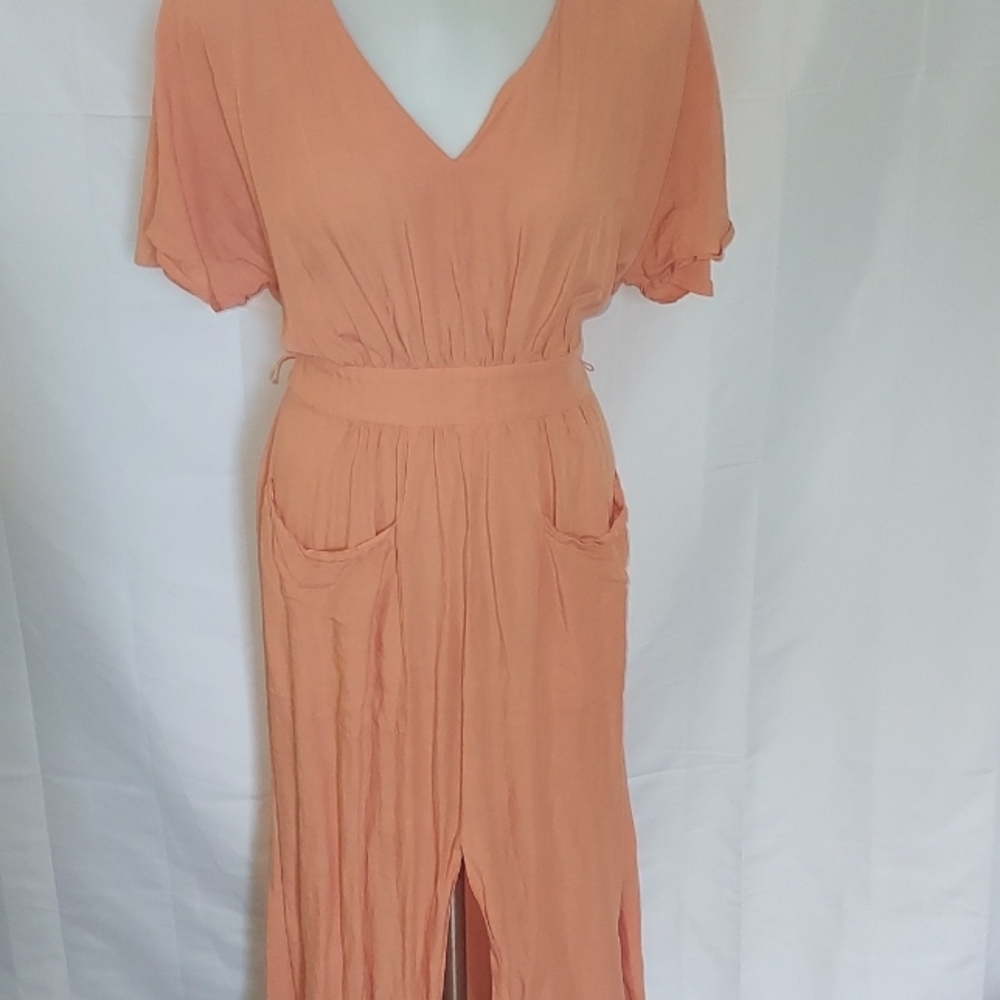 Madewell Peach prairie cottage core style dress 4 small